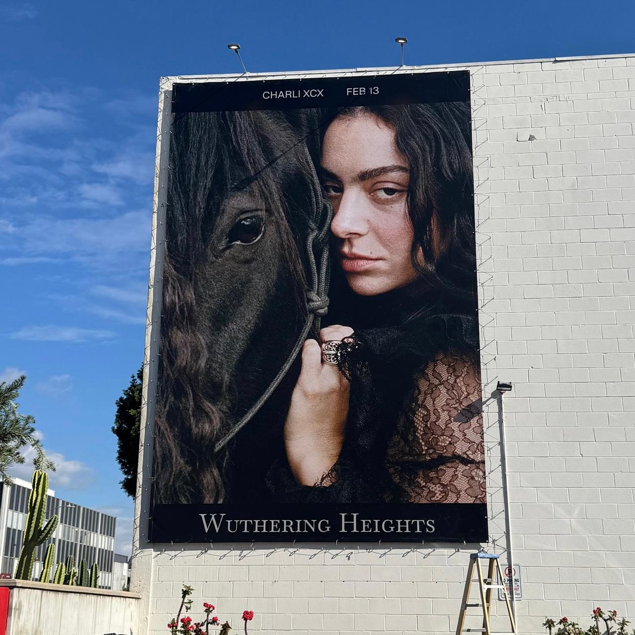 Charli XCX Wuthering Heights Billboard NYC